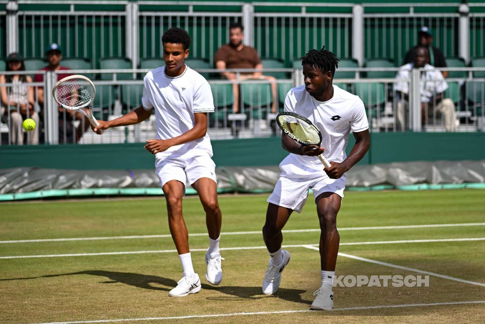 Ntungamili Raguin of Botswana and Oluwaseun Peter Ogunsakin of Nigeria — 2026 Wimbledon