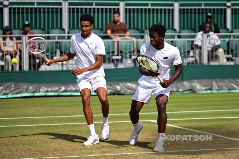 Ntungamili Raguin of Botswana and Oluwaseun Peter Ogunsakin of Nigeria — 2026 Wimbledon