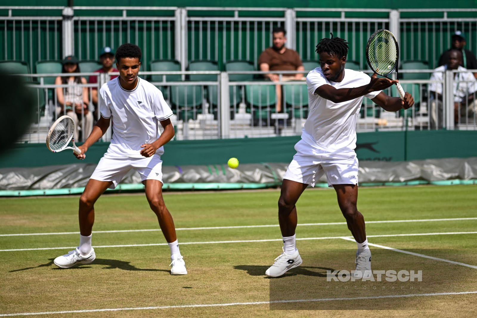 Ntungamili Raguin of Botswana and Oluwaseun Peter Ogunsakin of Nigeria — 2026 Wimbledon