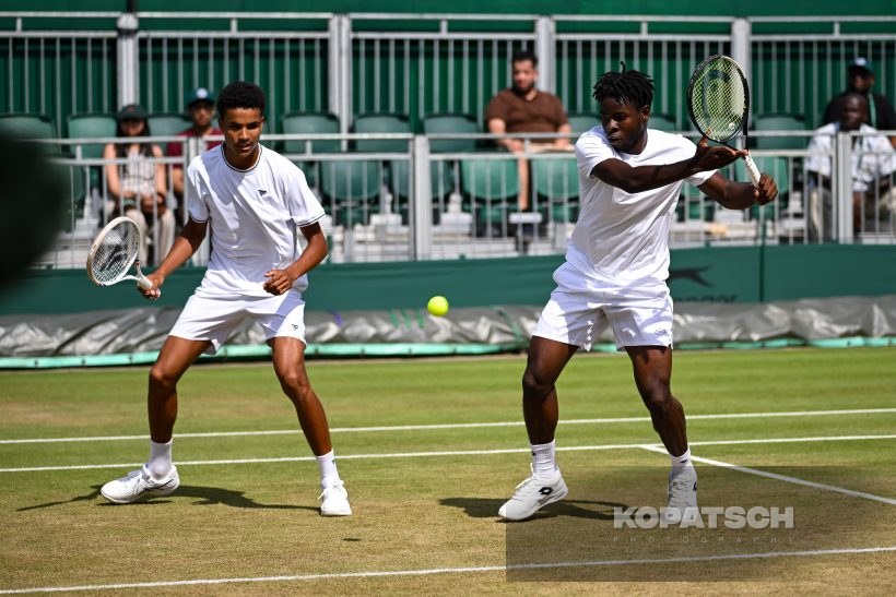 Ntungamili Raguin of Botswana and Oluwaseun Peter Ogunsakin of Nigeria — 2026 Wimbledon