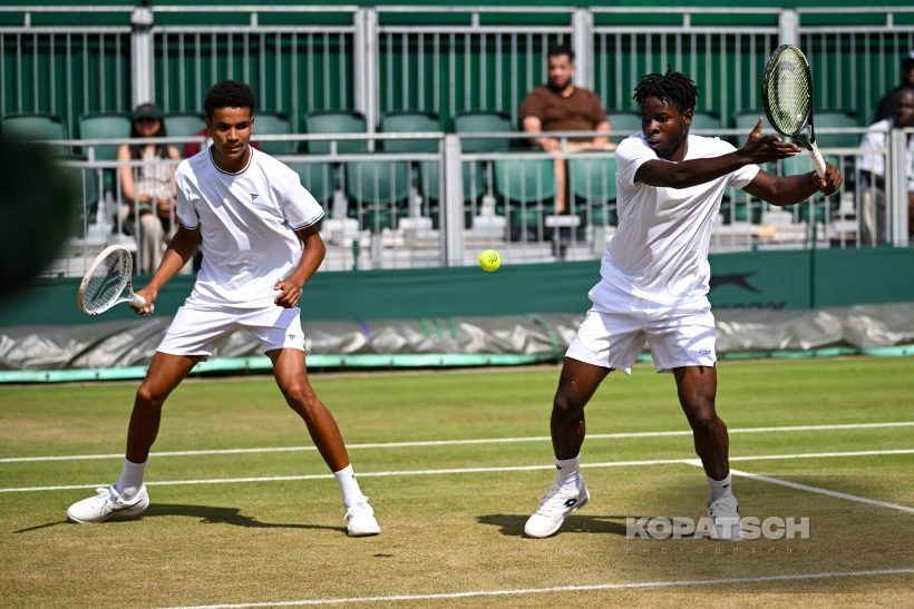 Ntungamili Raguin of Botswana and Oluwaseun Peter Ogunsakin of Nigeria — 2026 Wimbledon