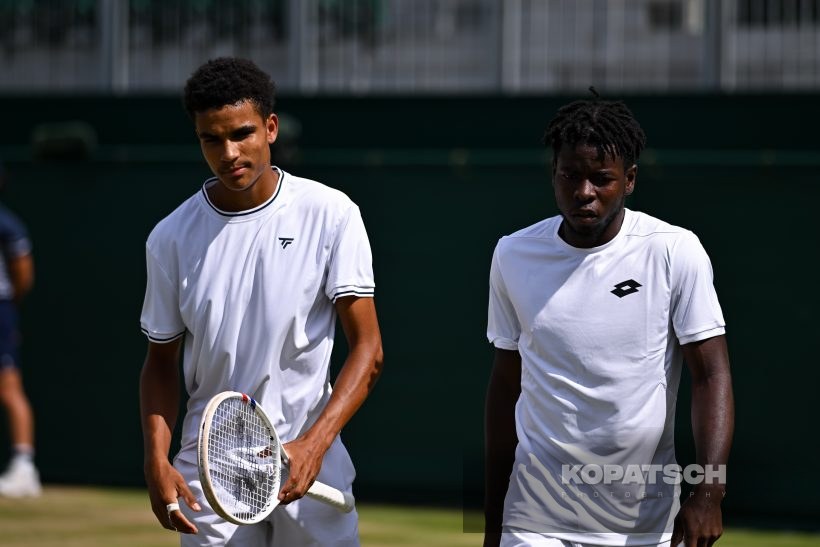 Ntungamili Raguin of Botswana and Oluwaseun Peter Ogunsakin of Nigeria — 2026 Wimbledon