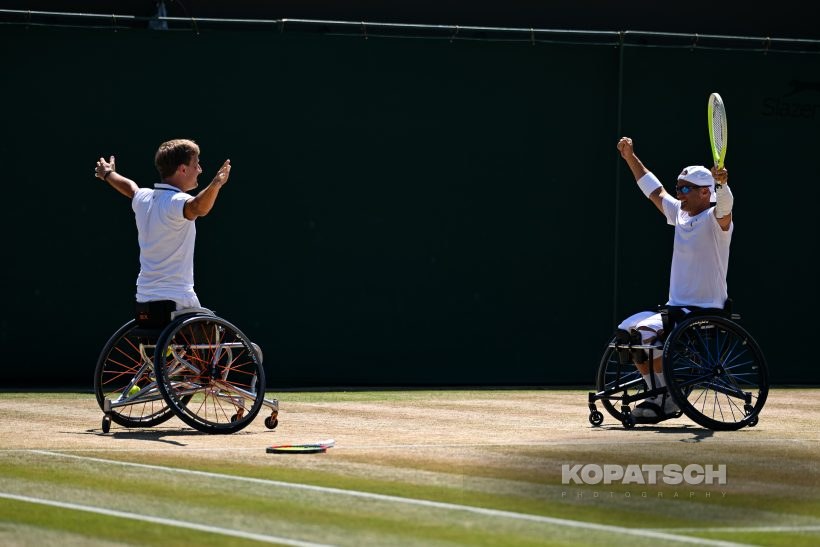Niels Vink of the Netherlands and Guy Sasson of Israel — 2026 Wimbledon