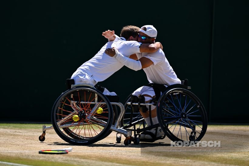 Niels Vink of the Netherlands and Guy Sasson of Israel — 2026 Wimbledon