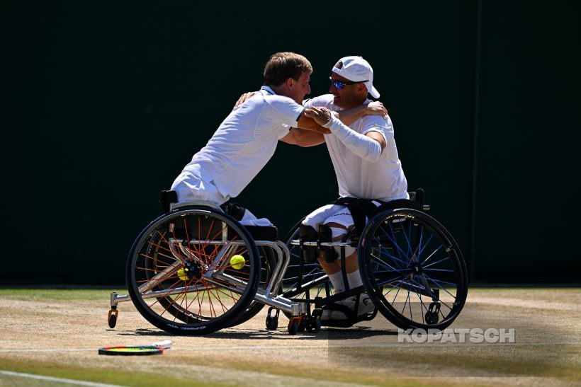 Niels Vink of the Netherlands and Guy Sasson of Israel — 2026 Wimbledon