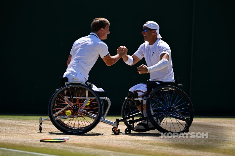 Niels Vink of the Netherlands and Guy Sasson of Israel — 2026 Wimbledon