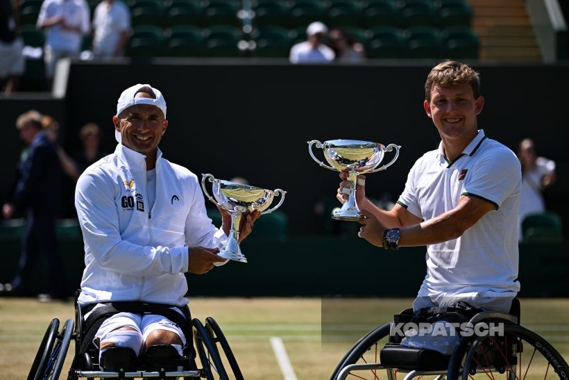 Niels Vink of the Netherlands and Guy Sasson of Israel — 2026 Wimbledon