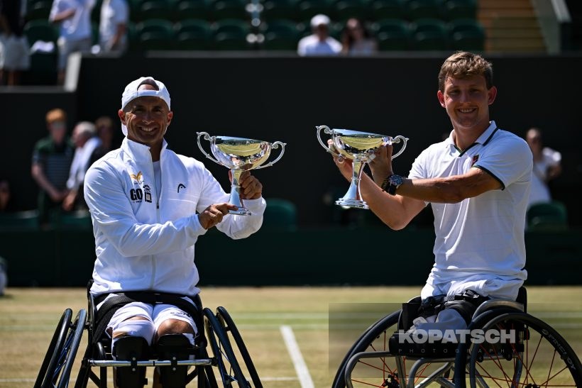 Niels Vink of the Netherlands and Guy Sasson of Israel — 2026 Wimbledon