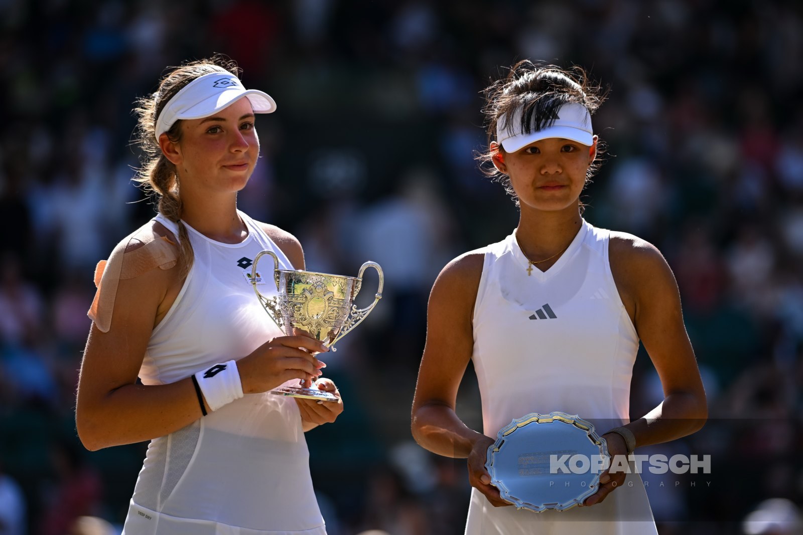 Anna Pushkareva of Russia and Xinran Sun of China — 2026 Wimbledon