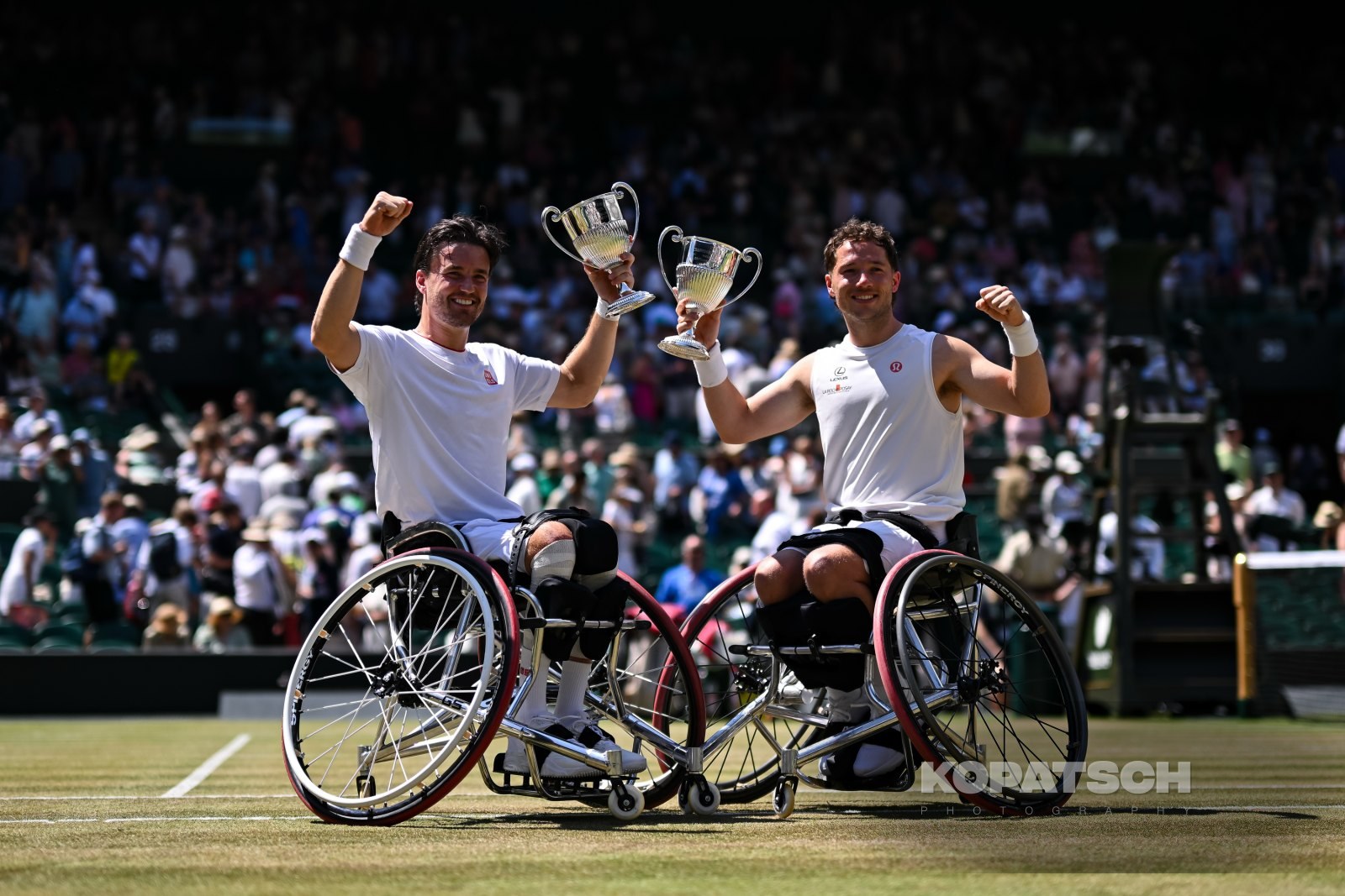 Gordon Reid of Great Britain and Alfie Hewett of Great Britain — 2026 Wimbledon