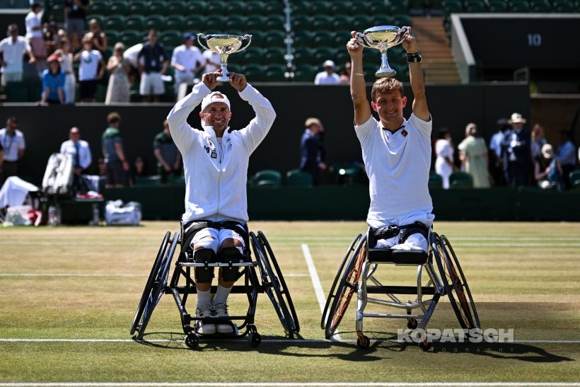 Niels Vink of the Netherlands and Guy Sasson of Israel — 2026 Wimbledon