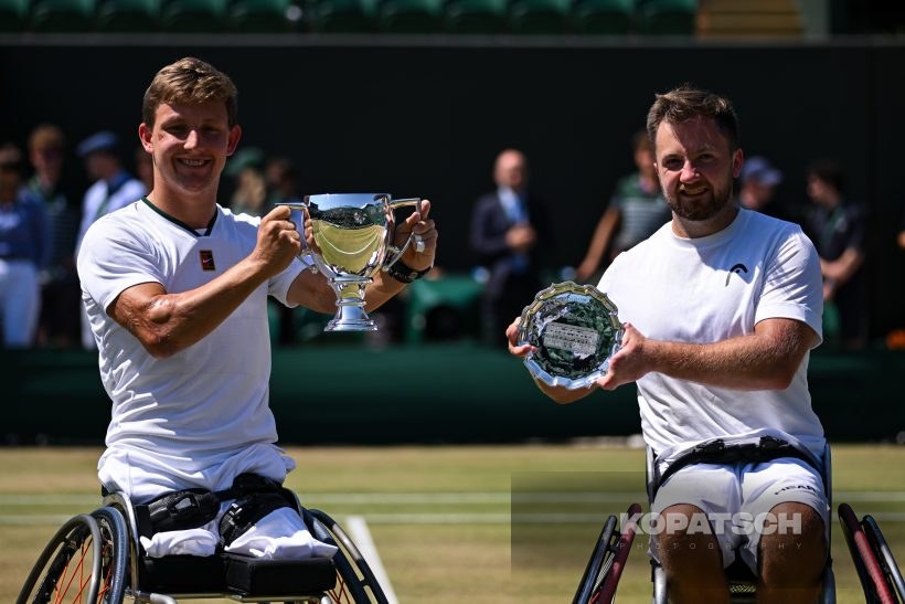 Niels Vink of the Netherlands and Sam Schroder of the Netherlands — 2026 Wimbledon