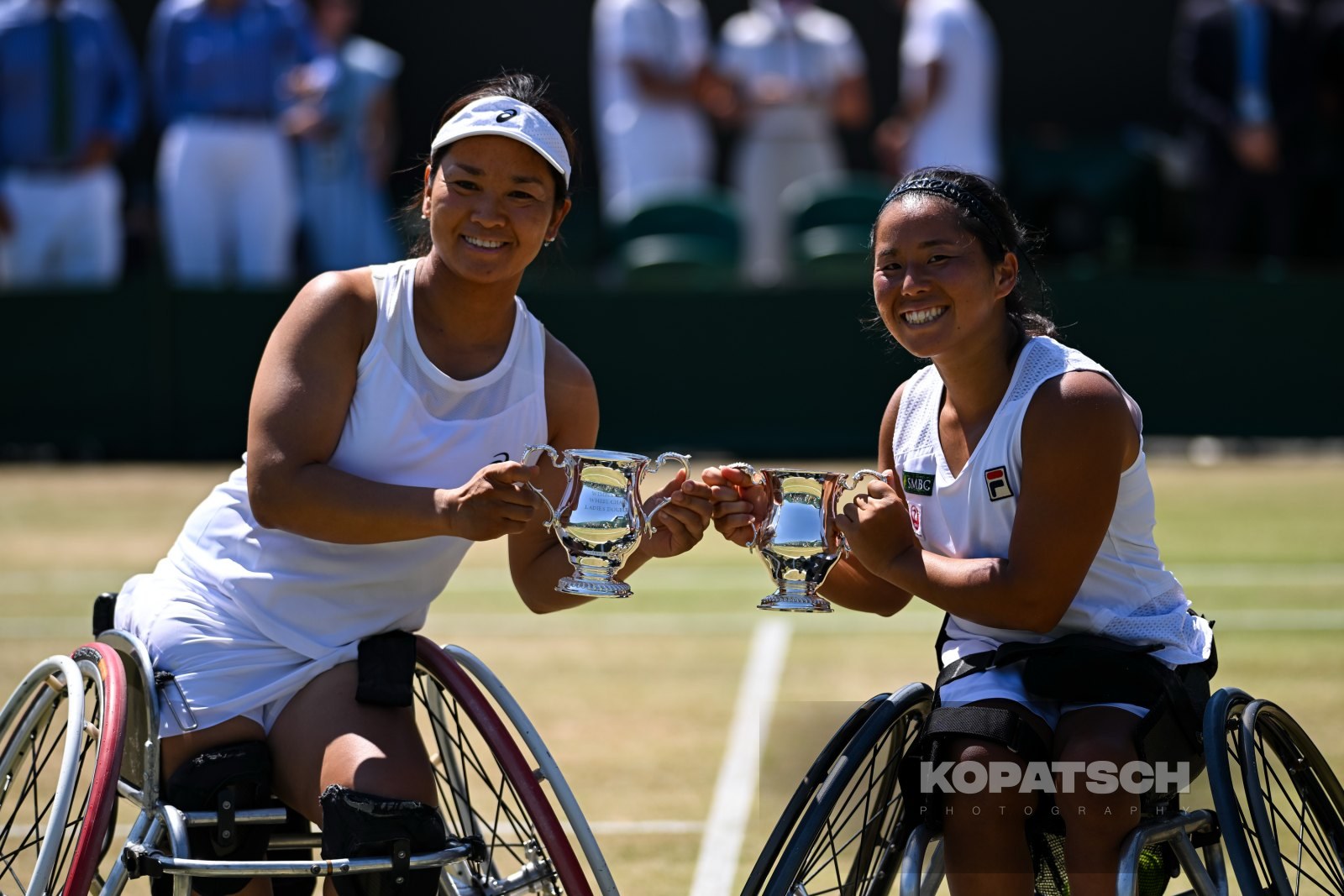 Yui Kamiji of Japan and Zhenzhen Zhu of China — 2026 Wimbledon
