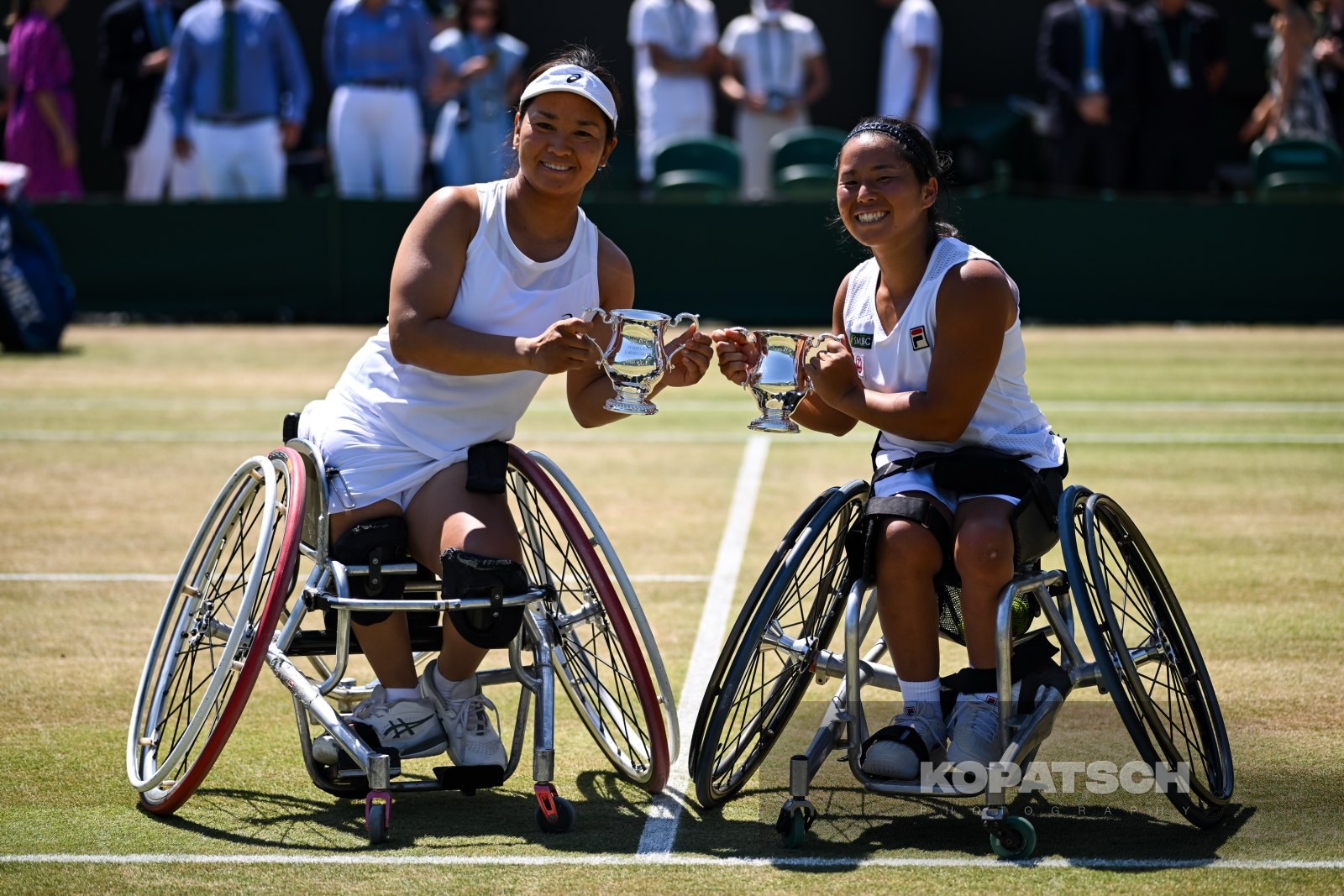 Yui Kamiji of Japan and Zhenzhen Zhu of China — 2026 Wimbledon