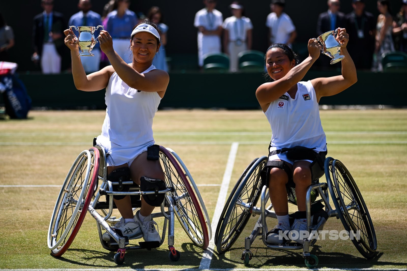 Yui Kamiji of Japan and Zhenzhen Zhu of China — 2026 Wimbledon