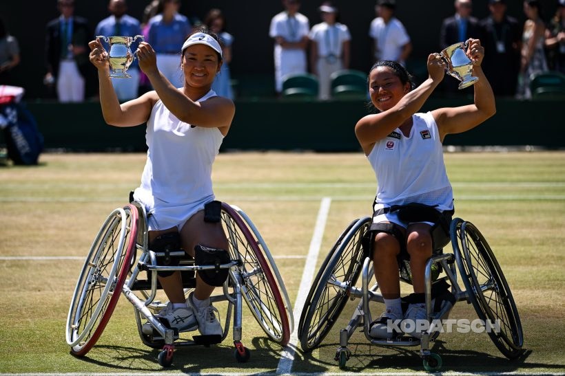 Yui Kamiji of Japan and Zhenzhen Zhu of China — 2026 Wimbledon