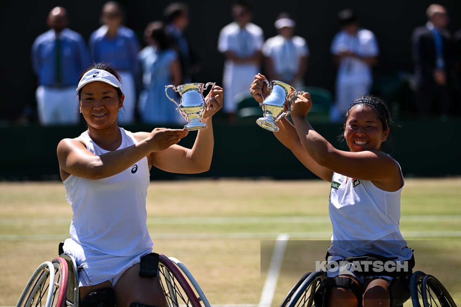 Yui Kamiji of Japan and Zhenzhen Zhu of China — 2026 Wimbledon