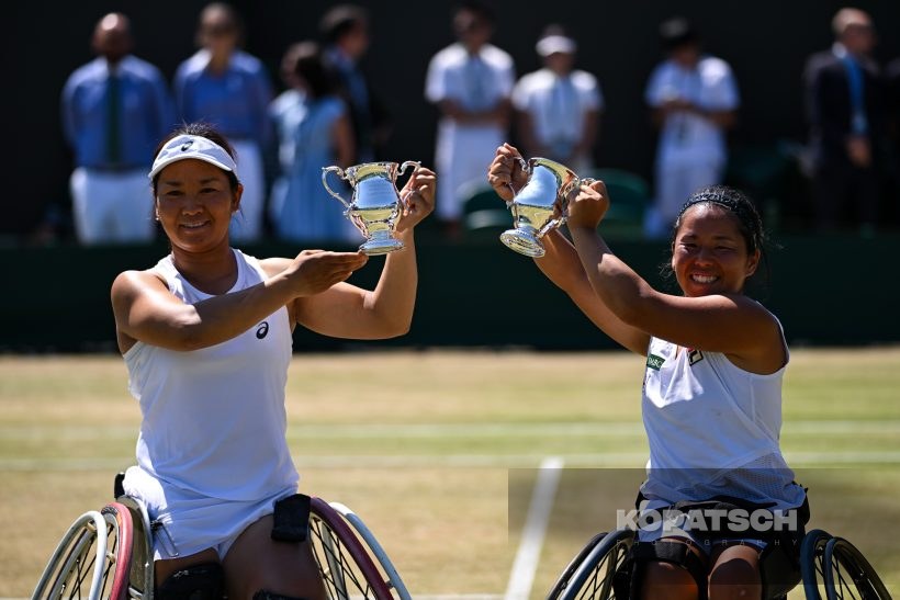Yui Kamiji of Japan and Zhenzhen Zhu of China — 2026 Wimbledon