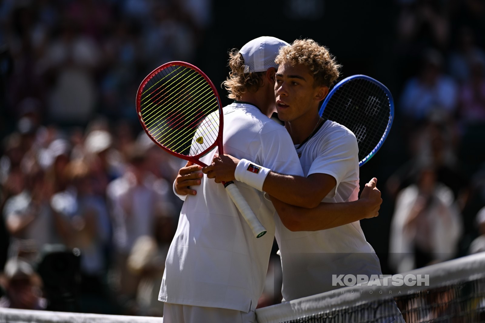 Jordan Lee of the United States and Cruz Hewitt of Australia — 2026 Wimbledon