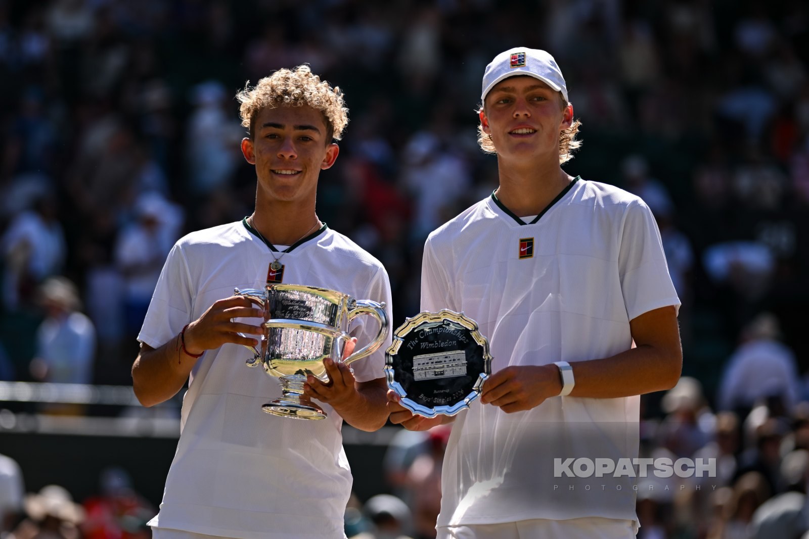 Jordan Lee of the United States and Cruz Hewitt of Australia — 2026 Wimbledon