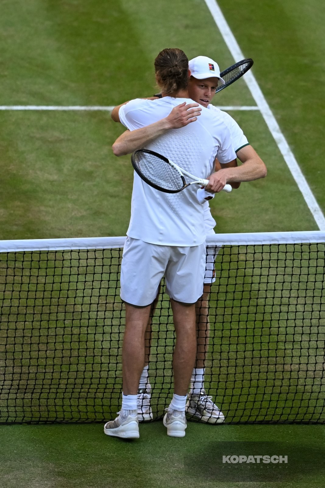 Jannik Sinner of Italy and Alexander Zverev of Germany — 2026 Wimbledon