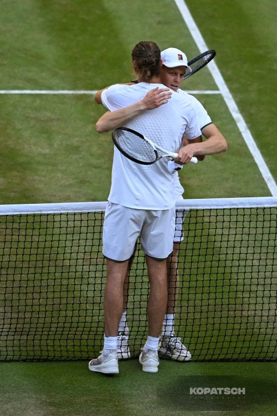 Jannik Sinner of Italy and Alexander Zverev of Germany — 2026 Wimbledon