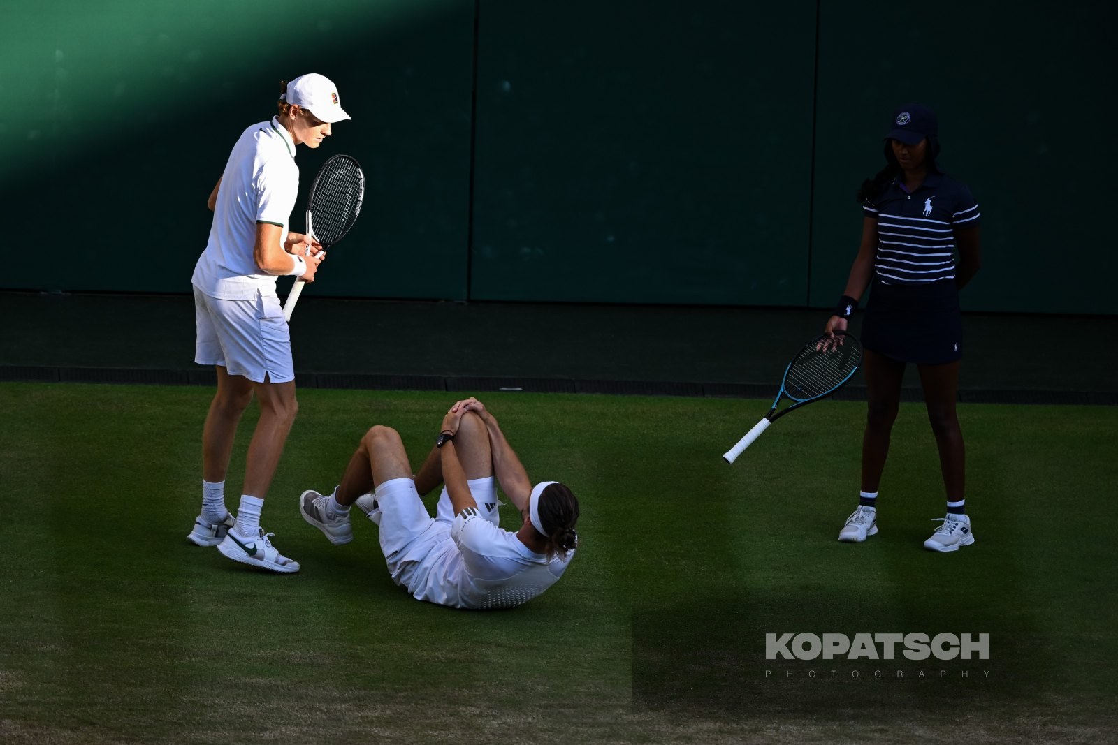Alexander Zverev of Germany and Jannik Sinner of Italy — 2026 Wimbledon