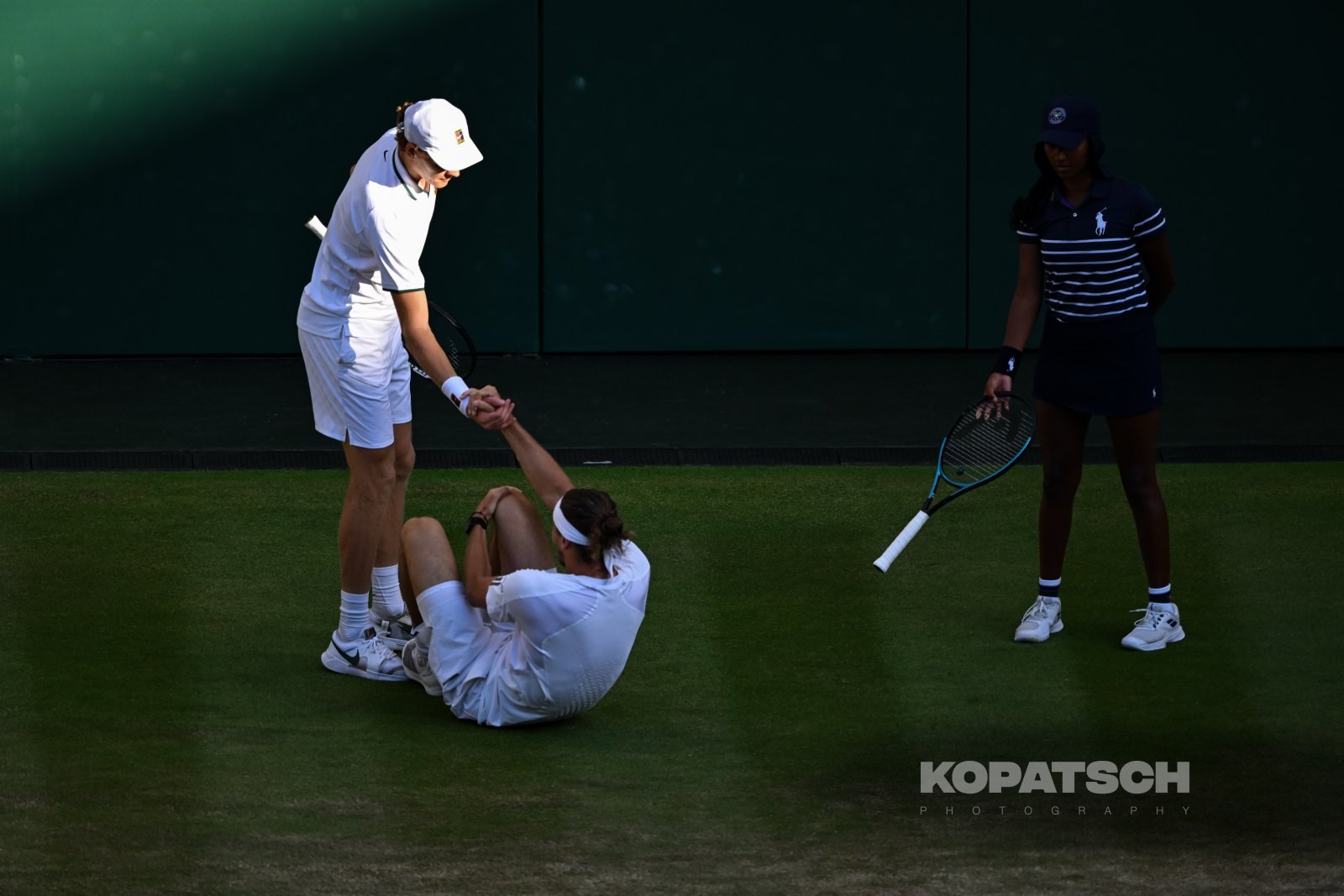 Alexander Zverev of Germany and Jannik Sinner of Italy — 2026 Wimbledon