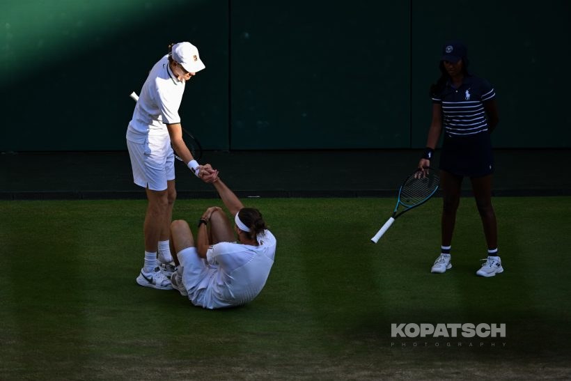 Alexander Zverev of Germany and Jannik Sinner of Italy — 2026 Wimbledon